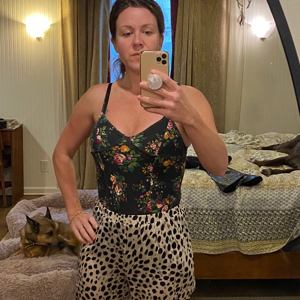 Floral body suit